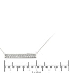 Lab Grown Horizontal Bar Necklace