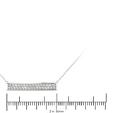 Lab Grown Horizontal Bar Necklace
