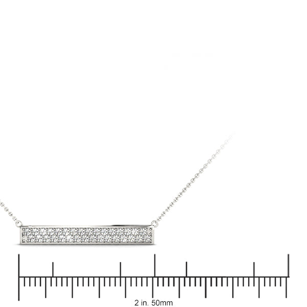 Lab Grown Horizontal Bar Necklace
