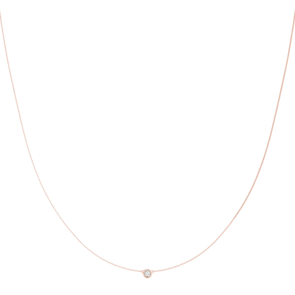 Lab-Grown Diamond Bezel Set Pendant