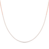 Lab-Grown Diamond Half Tennis Necklace