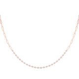 Lab Grown 60039-1.40 17 PAPER CLIP NECKLACE""