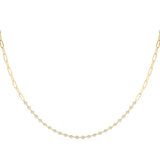 Lab Grown 60039-1.40 17 PAPER CLIP NECKLACE""