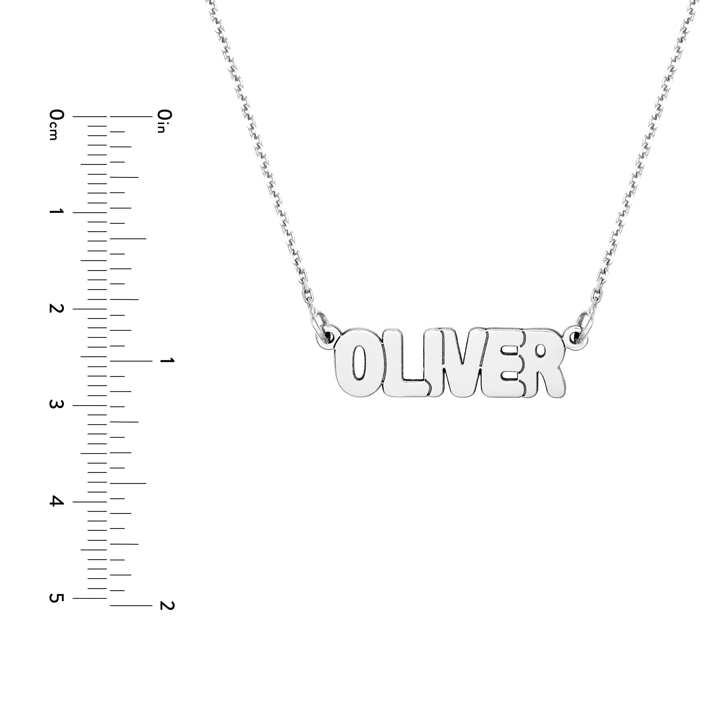 7mm Bubble 2.0 Nameplate Necklace