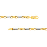 Two-Tone Hollow 3+1 Forzentina Chain