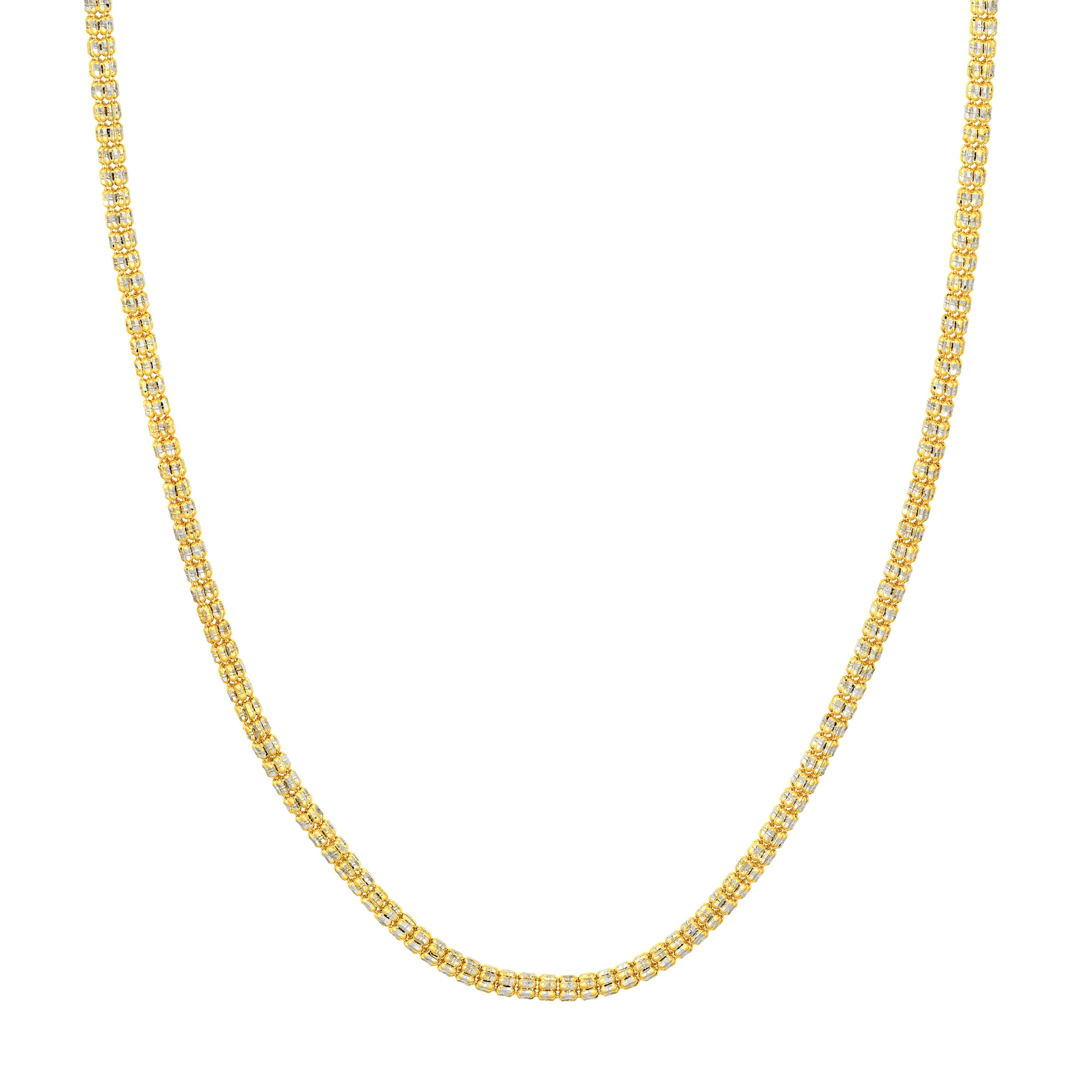 3.60mm Pave Two-Tone D/C Ice Chain