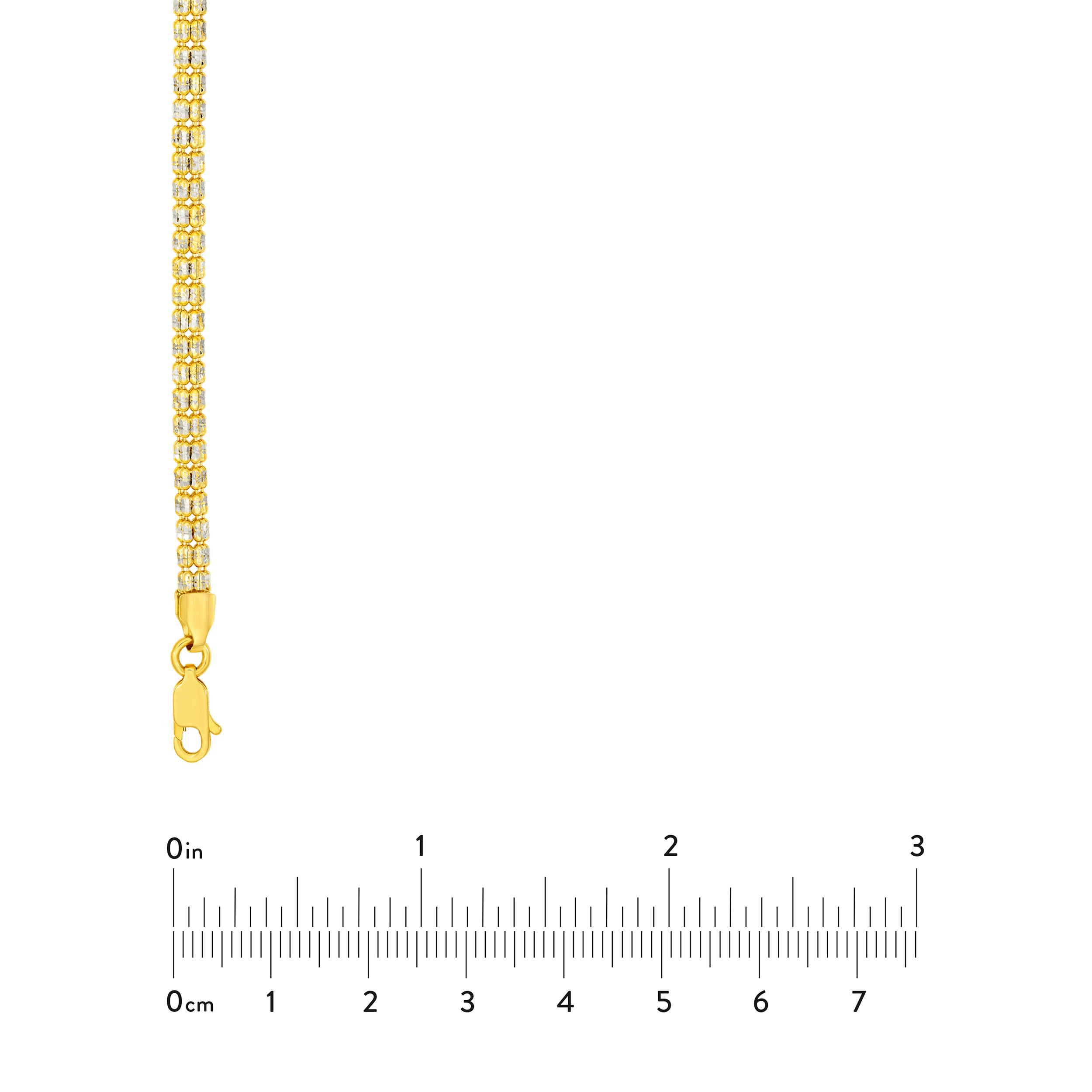 3.60mm Pave Two-Tone D/C Ice Chain