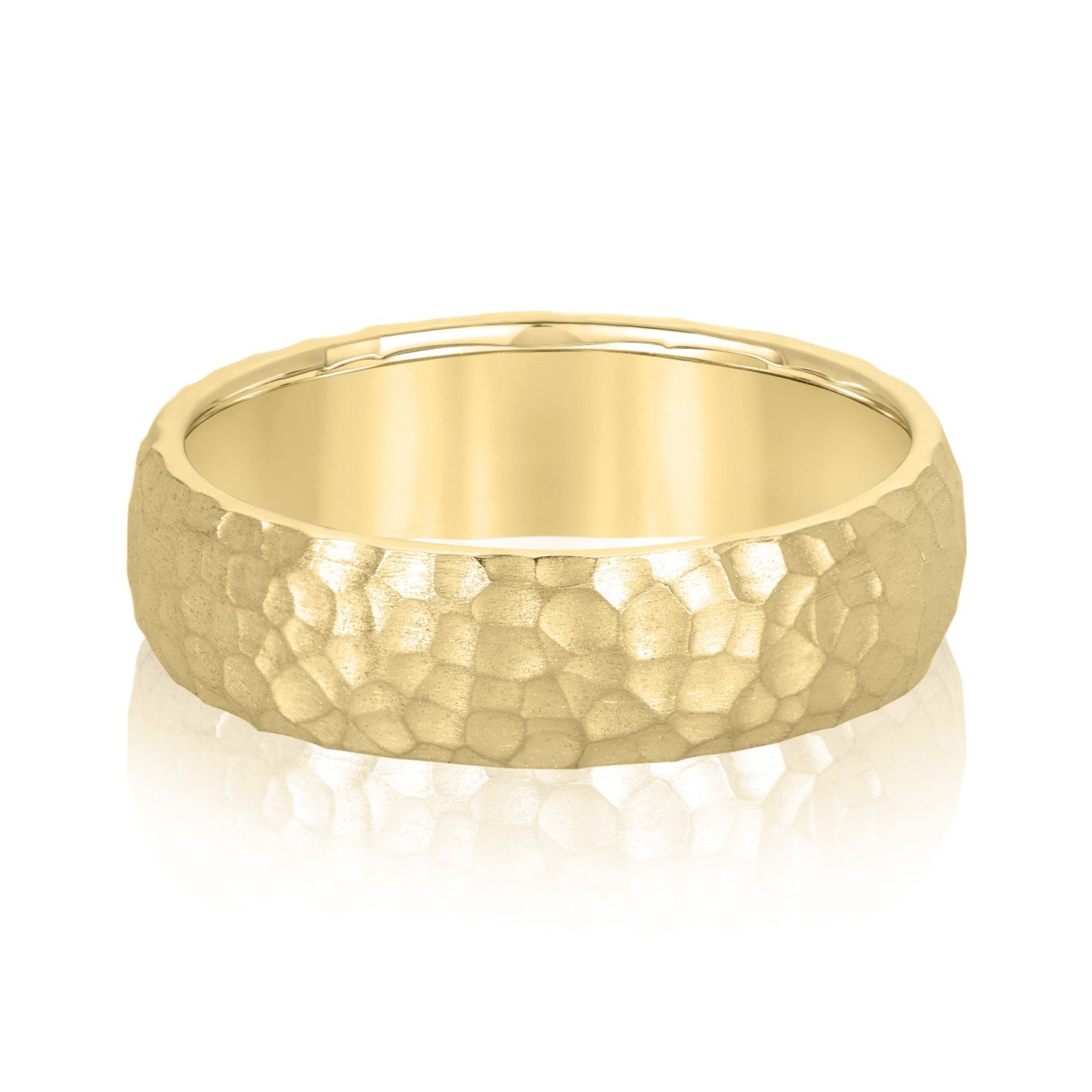 Natural Diamond 6Mm Standard Wt Mens Band