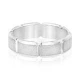 Natural Diamond 6Mm Standard Wt Mens Band