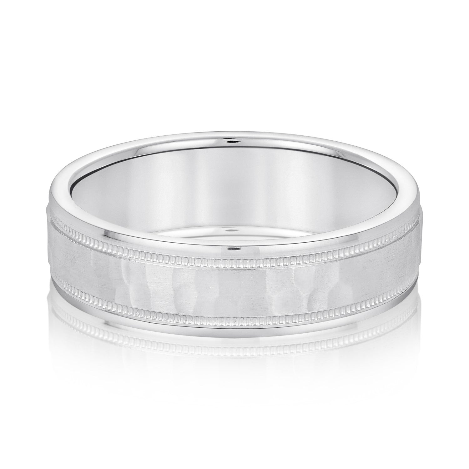 Natural Diamond 6Mm Standard Wt Mens Band
