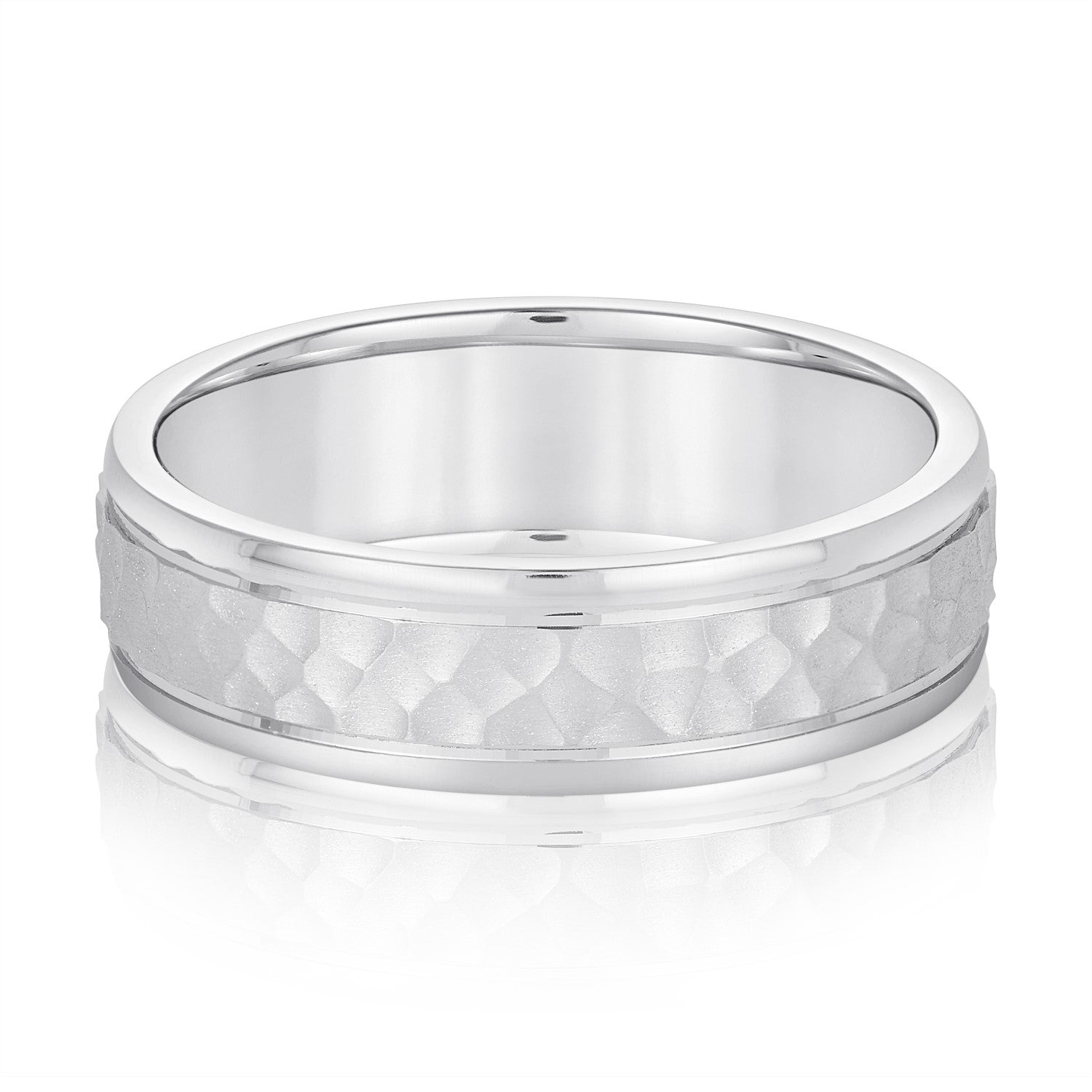 Natural Diamond 6Mm Standard Wt Mens Band