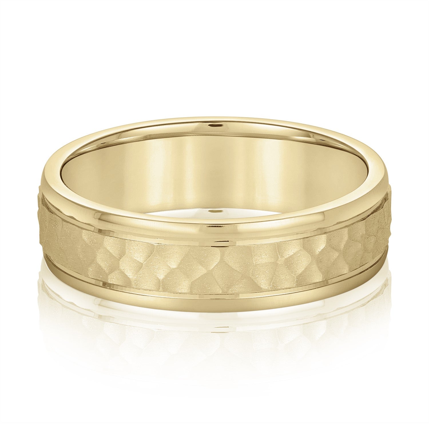 Natural Diamond 6Mm Standard Wt Mens Band