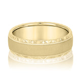 Natural Diamond 7Mm Standard Wt Mens Band