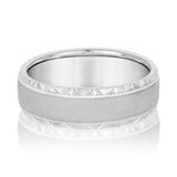 Natural Diamond 7Mm Standard Wt Mens Band