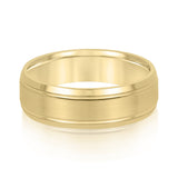 Natural Diamond 6Mm Standard Wt Mens Band