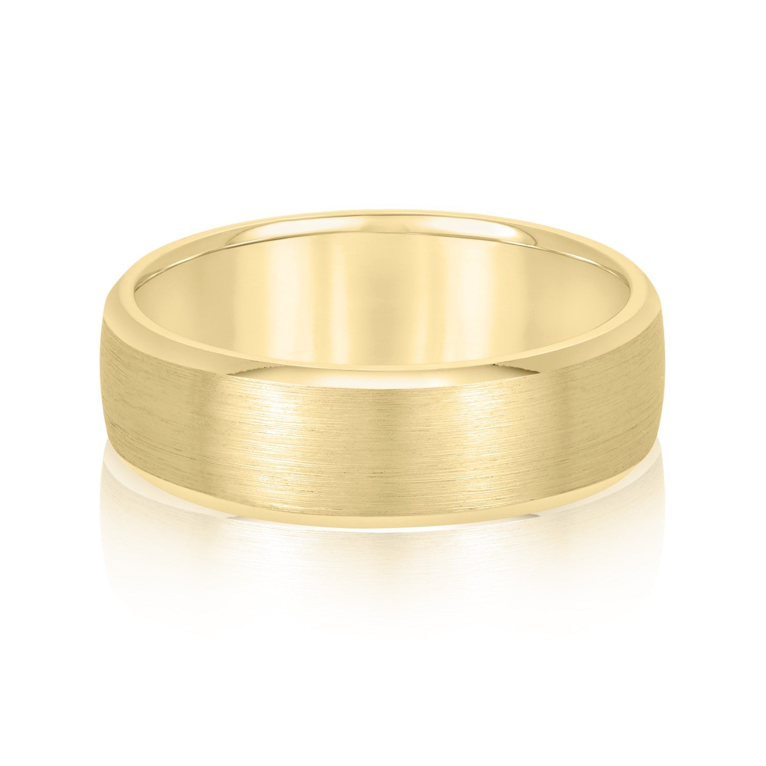 Natural Diamond 7Mm Standard Wt Mens Band