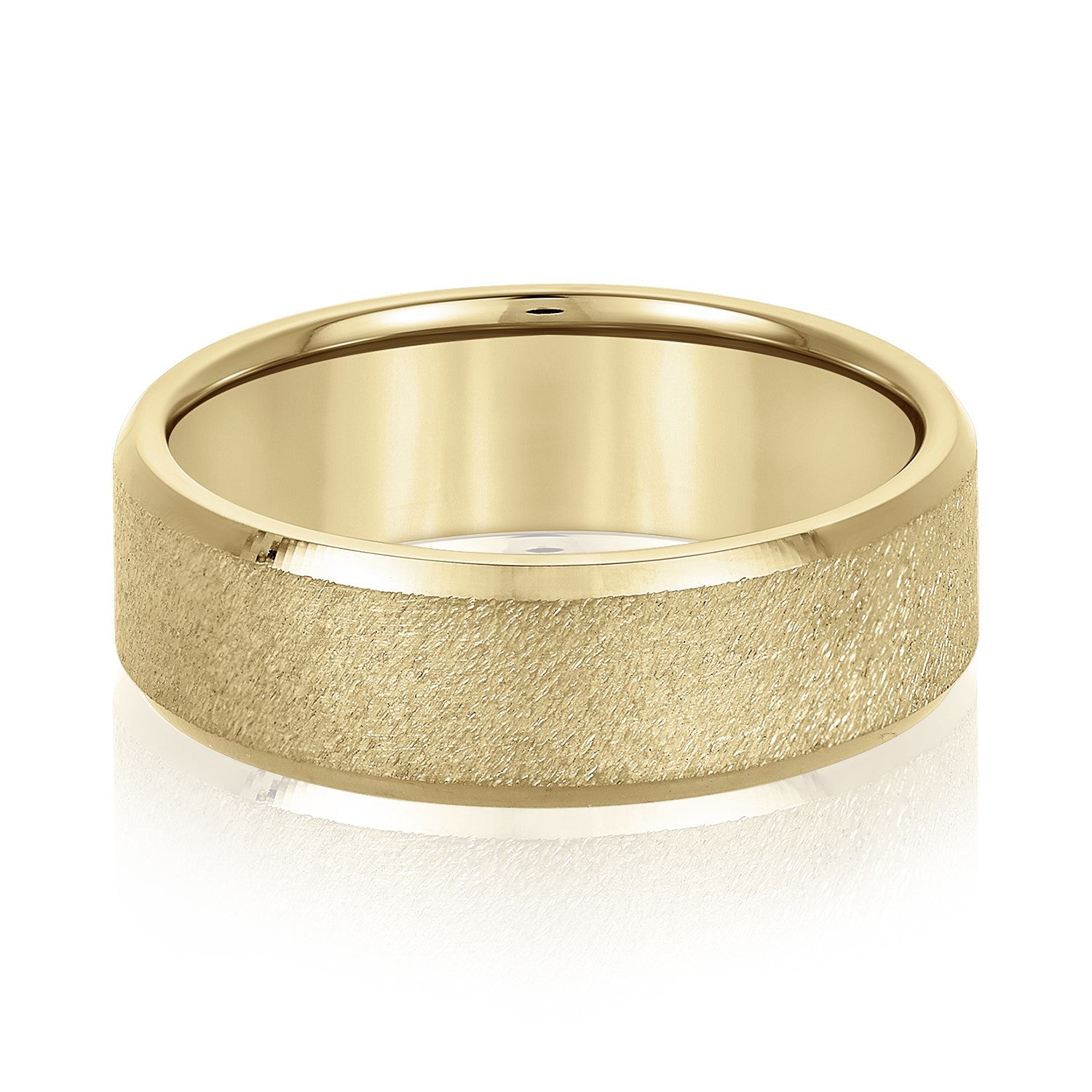 Natural Diamond 6Mm Standard Wt Mens Band