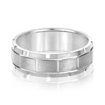 Natural Diamond 6Mm Standard Wt Mens Band