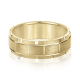 Natural Diamond 6Mm Standard Wt Mens Band