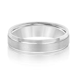 Natural Diamond 6Mm Standard Wt Mens Band