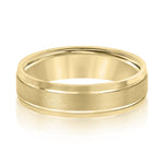 Natural Diamond 6Mm Standard Wt Mens Band