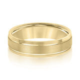 Natural Diamond 6Mm Standard Wt Mens Band