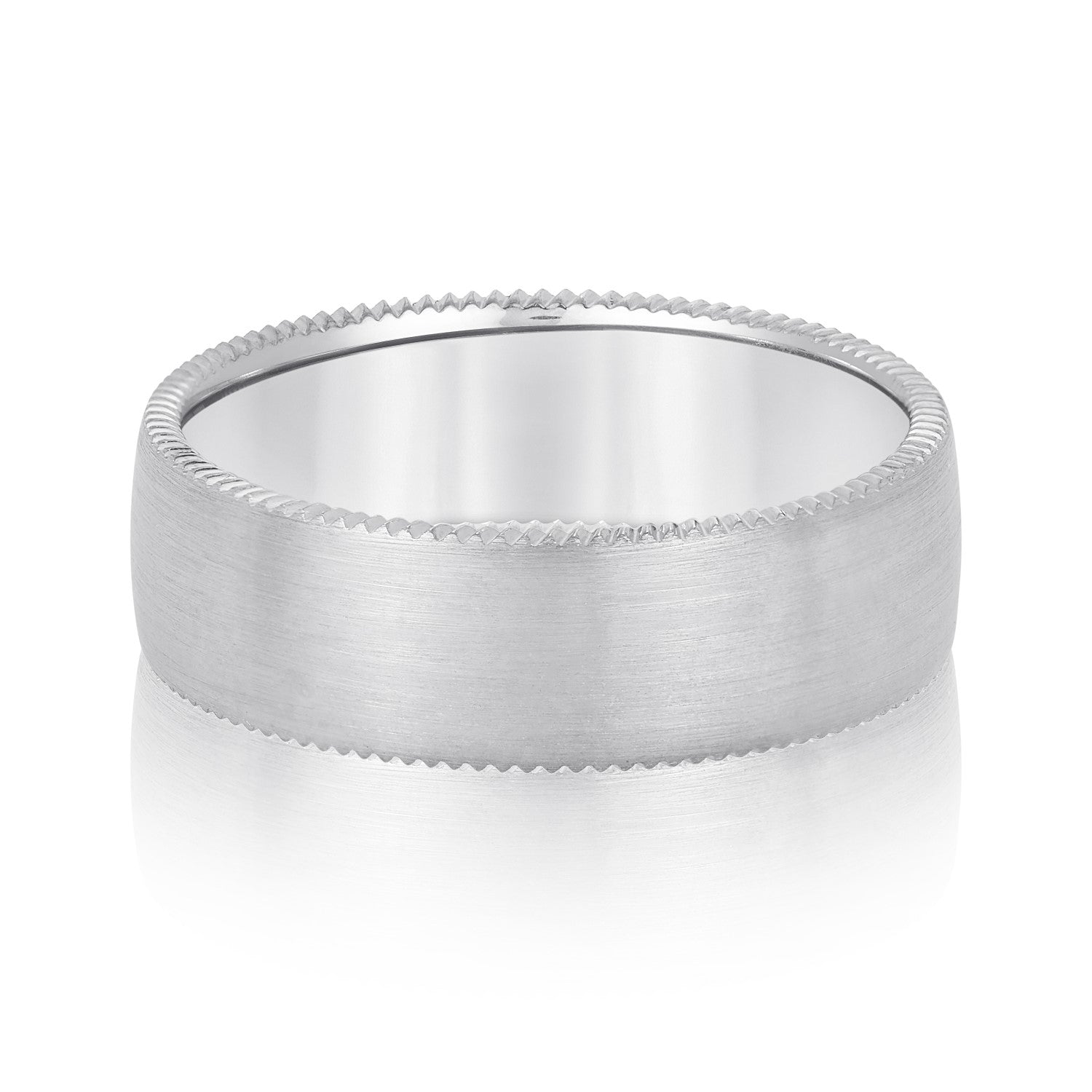 Natural Diamond 6Mm Standard Wt Mens Band