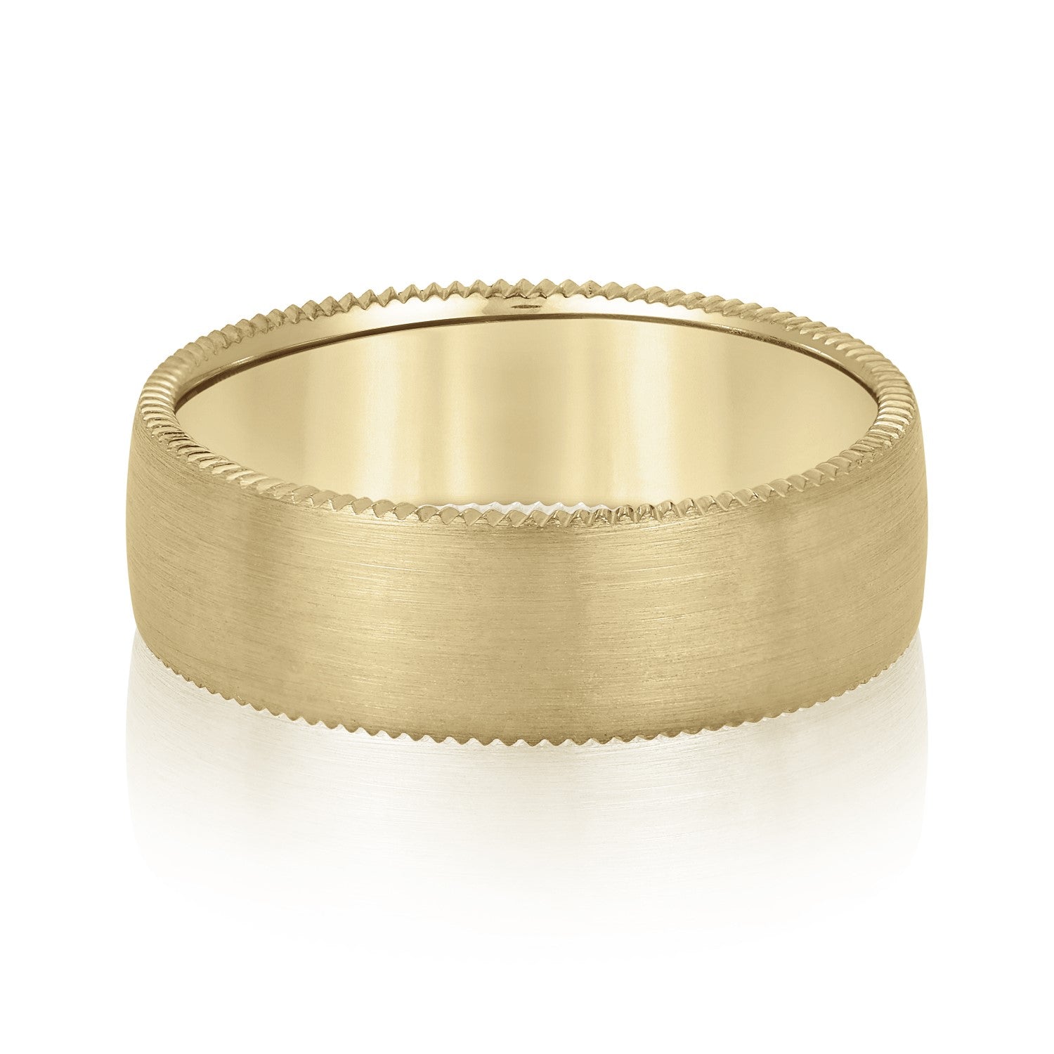 Natural Diamond 6Mm Standard Wt Mens Band