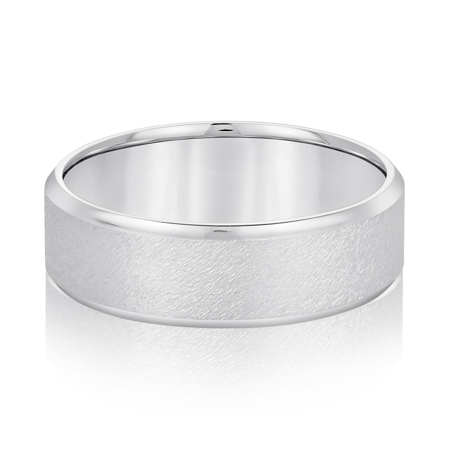 Natural Diamond 6Mm Standard Wt Mens Band