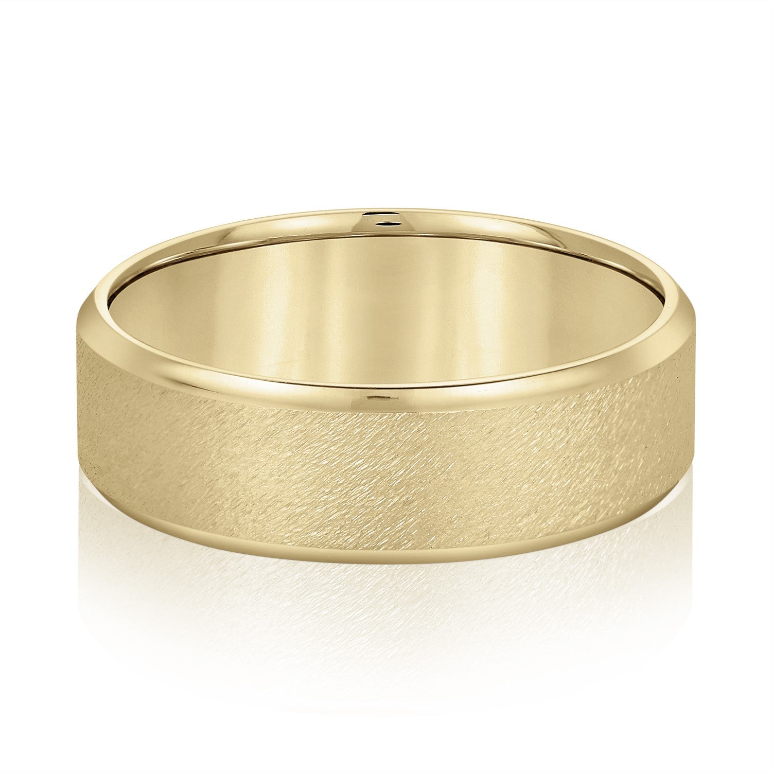 Natural Diamond 6Mm Standard Wt Mens Band