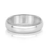 Natural Diamond 6Mm Standard Wt Mens Band