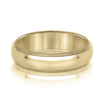 Natural Diamond 6Mm Standard Wt Mens Band