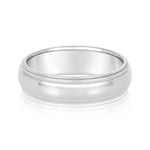Natural Diamond 6Mm Standard Wt Mens Band