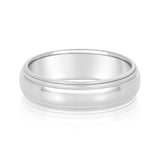 Natural Diamond 6Mm Standard Wt Mens Band
