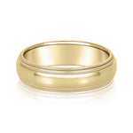 Natural Diamond 6Mm Standard Wt Mens Band