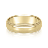 Natural Diamond 6Mm Standard Wt Mens Band