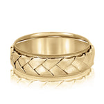 Natural Diamond 7Mm Heavy Wt Mens Band