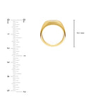 1/6tcw Round Diamond Pavé Pinky Ring