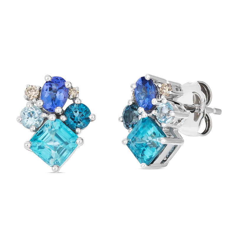 Vanilla Gold®Blueberry Zircon®EARRINGS