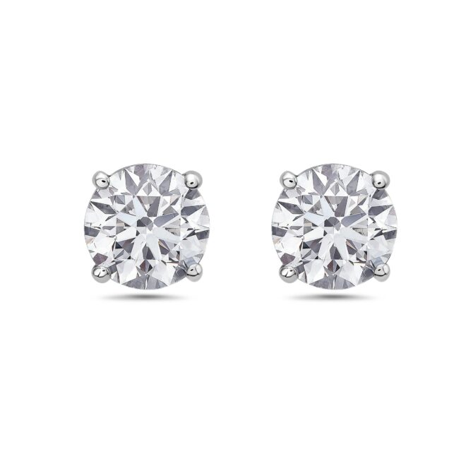 Brilliant Round Cut Diamond Studs