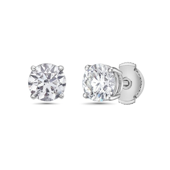 Brilliant Round Cut Diamond Studs