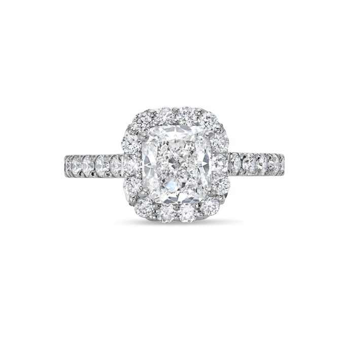 Cushion Halo Diamond Ring