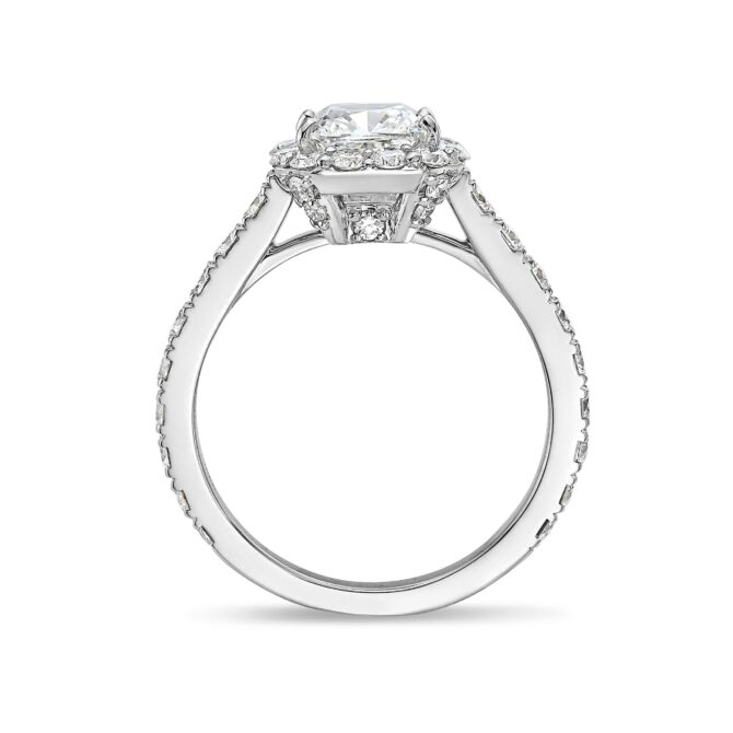 Cushion Halo Diamond Ring - Image 2