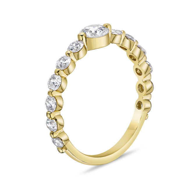 Floating Round Diamond Ring - Image 3