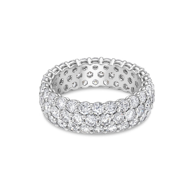 Sea of Diamond Eternity Band